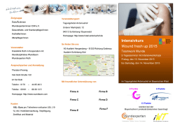Intensivkurs Wound fresh up 2015