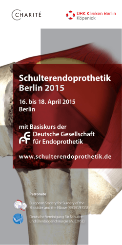 Schulterendoprothetik Berlin 2015