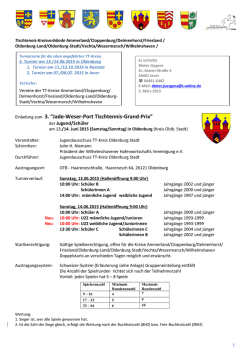 3.“Jade-Weser-Port Tischtennis-Grand-Prix”