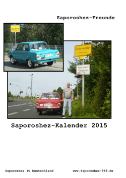 Saporoshez-Kalender 2015 - Saporoshez