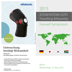 Farewell Symposium JOSSM-KOSSM