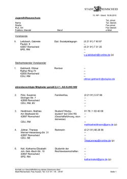 JHA-15WP - Stadt Remscheid