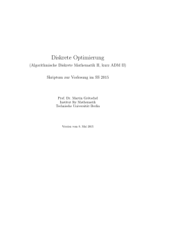 Diskrete Optimierung