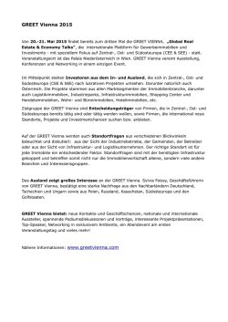 GREET Vienna 2015 - Umwelttechnik