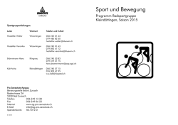 Radsportgruppe Kleindöttingen 2015