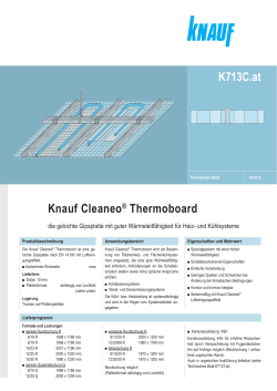 K713C.at Knauf Cleaneo Thermoboard
