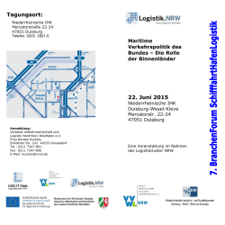 Flyer Programm - Verband Verkehrswirtschaft und Logistik