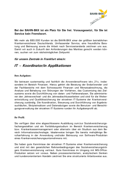 IT-Koordinator (m/w) - Das GKV