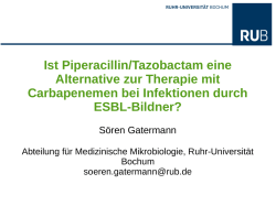 Ist Piperacillin/Tazobactam eine Alternative zur - PEG