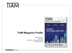 TiAM Magazine Profile - TiAM