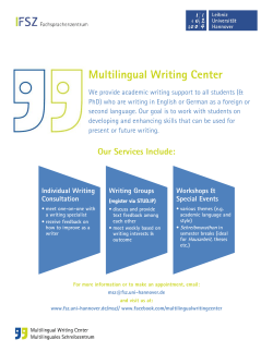 Multilingual Writing Center