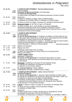Gottesdienste in Pr&auml;graten