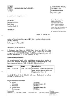 Ausnahmegenehmigung