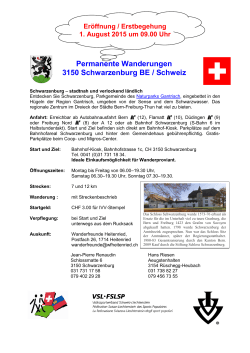 Permanente Wanderungen 3150 Schwarzenburg BE / Schweiz