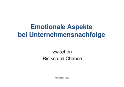 Emotionalität bei der Nachfolge