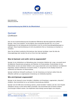 Quinsair, INN-levofloxacin - European Medicines Agency