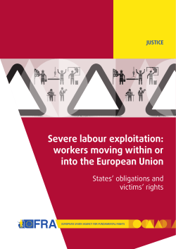 Severe labour exploitation - European Union Agency for