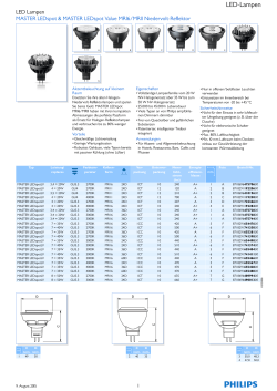 MASTER LEDspot & MASTER LEDspot Value MR16/MR11