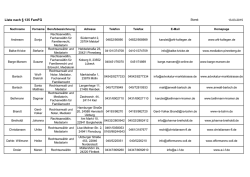 Liste nach § 135 FamFG