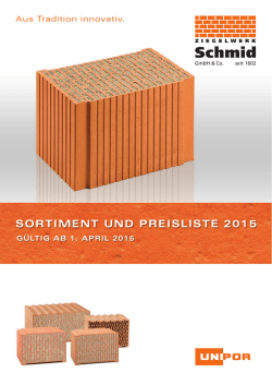 PDF-File downloaden  - Ziegelwerk Schmid GmbH & Co.