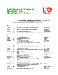 Jahresterminplan 2015, Version 2.0 - LVN