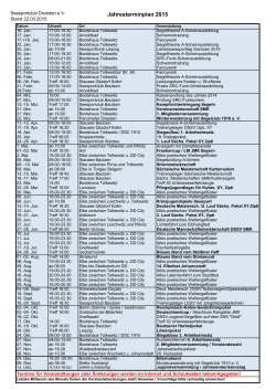 Jahresterminplan 2015 - S&auml;chsischer Seesportclub Dresden eV