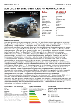 Audi Q5 2.0 TDI quattro 2,49% FIN XENON NAVI AHK PDC Price