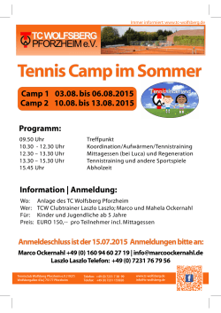Sommercamp 1+2 - Marco Ockernahl