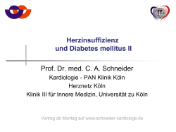 - Prof. Dr. med. C. A. Schneider