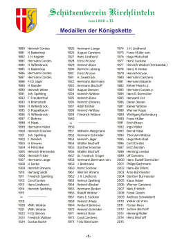 Eine komplette Liste unserer Majest&auml;ten findet iihr hier
