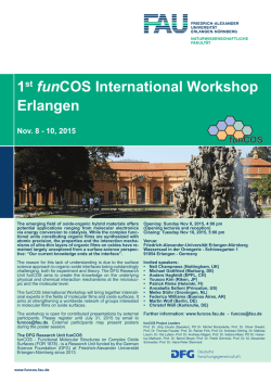 here - funCOS - Friedrich-Alexander-Universit&auml;t Erlangen