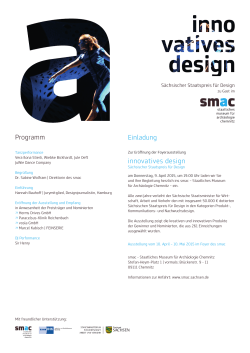Einladung innovatives design Programm