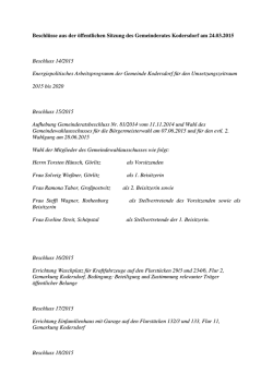 24.03.2015 - Gemeinde Kodersdorf