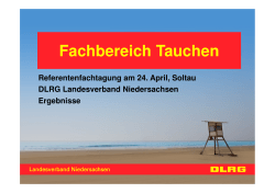 Tauchen - DLRG Landesverband Niedersachsen e.V.