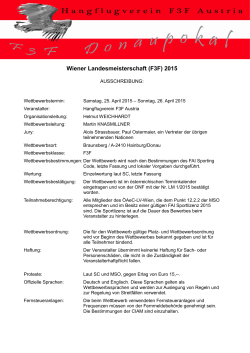 Wiener Landesmeisterschaft (F3F) 2015