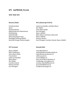 iPV imPROGR_Verein wer was wo