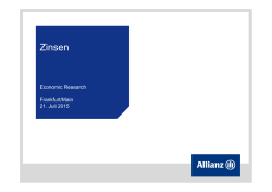 Zinsen - Allianz