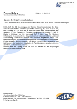 PDF downloaden - Gemeinschaftsklinikum Mittelrhein