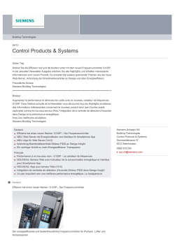 Control Products & Systems