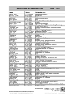 Liste mit Hebammen (PDF zum Download)