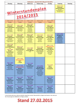 Hallenplan
