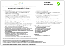 Verwaltungsfachangestellte/n Bauamt