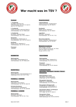 Wer macht was im TSV ? - TSV Eintracht Edemissen 04 e.V.