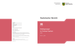 Statistischer Bericht - Statistisches Landesamt Sachsen
