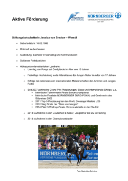 Sportlicher Werdegang Jessica von Bredow-Werndl