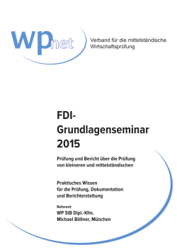 FDI- Grundlagenseminar 2015