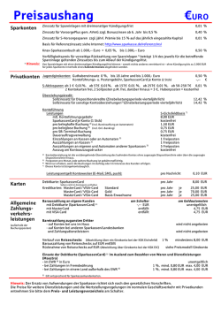 Drucken / Speichern - Kreissparkasse Eichsfeld