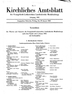 Kirchliches Amtsblatt - Kirchenrecht Nordkirche