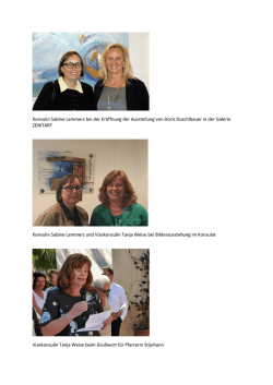 Konsulin Sabine Lammers bei der Eröffnung der Ausstellung von