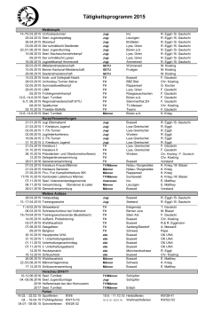 Tätigkeitsprogramm 2015 in PDF - TV